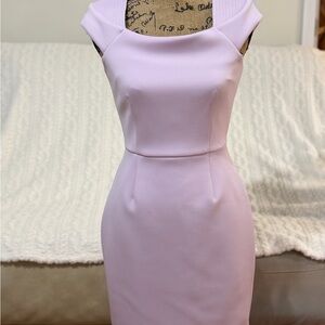 Calvin Klein Strapless Light Purple Dress